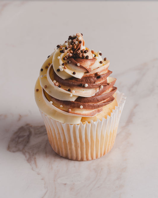 Chocolate & Vanilla Swirl Cupcake - large