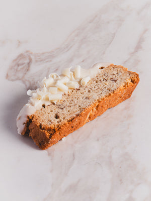 White Chocolate Almond Biscotti.